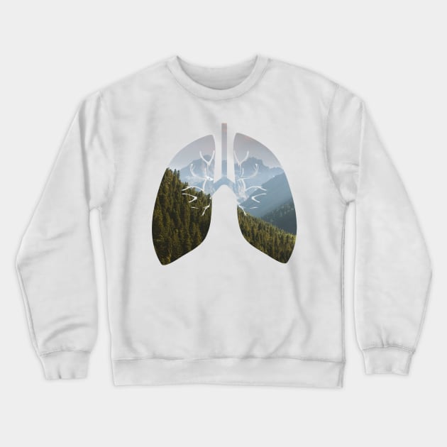 I breath Forest Crewneck Sweatshirt by MouadbStore